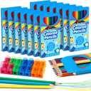 V-Opitos 168 Count Colored Pencils for Kids, 14 Pack Bulk Colored Pencils in 12 Colors with Sharpener, Pre-sharpened Coloring Pencils, Ideal School Supplies & Classroom Prizes, Kids Party Favor
