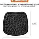 Car Seat Cover, Breathable Comfort Auto Seat Cushion Pad, All Seasons Non-Slip Car Front Driver Bottom Seat Protector, Universal Pressure Relief Accessory for Most Vehicle, Office (Black)