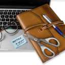 Office Scissors 3 Multi Pack - Craft Sissors - Titanium - Sharp Sewing Siccors, Soft Handle, Household Scizzors