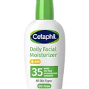 Cetaphil Face Moisturizer, Daily Oil Free Facial Moisturizer with SPF 35, For Dry or Oily Combination Sensitive Skin, Fragrance Free Face Lotion
