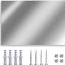 24" x 36" Oversized Stainless Steel Backsplash Panel | Full-Coverage Splatter Guard for Kitchen Wall Behind Stove & Range Hood, Includes Pre-Drilled Holes for Easy Installation