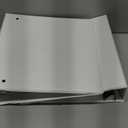 Amazon Basics 3 Ring Binders, 3 Inch, 2 Pack, D-Ring Organizer for School, Home Office, White