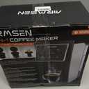 AIRMSEN Grind & Brew Coffee Maker with Built-in Grinder (2026 Model) - Single-Serve, Compatible with K-Cup Pods & Ground, 1000W Fast 6-14oz Brewer, Descaling Alert, Touchscreen & 50oz Removable Tank