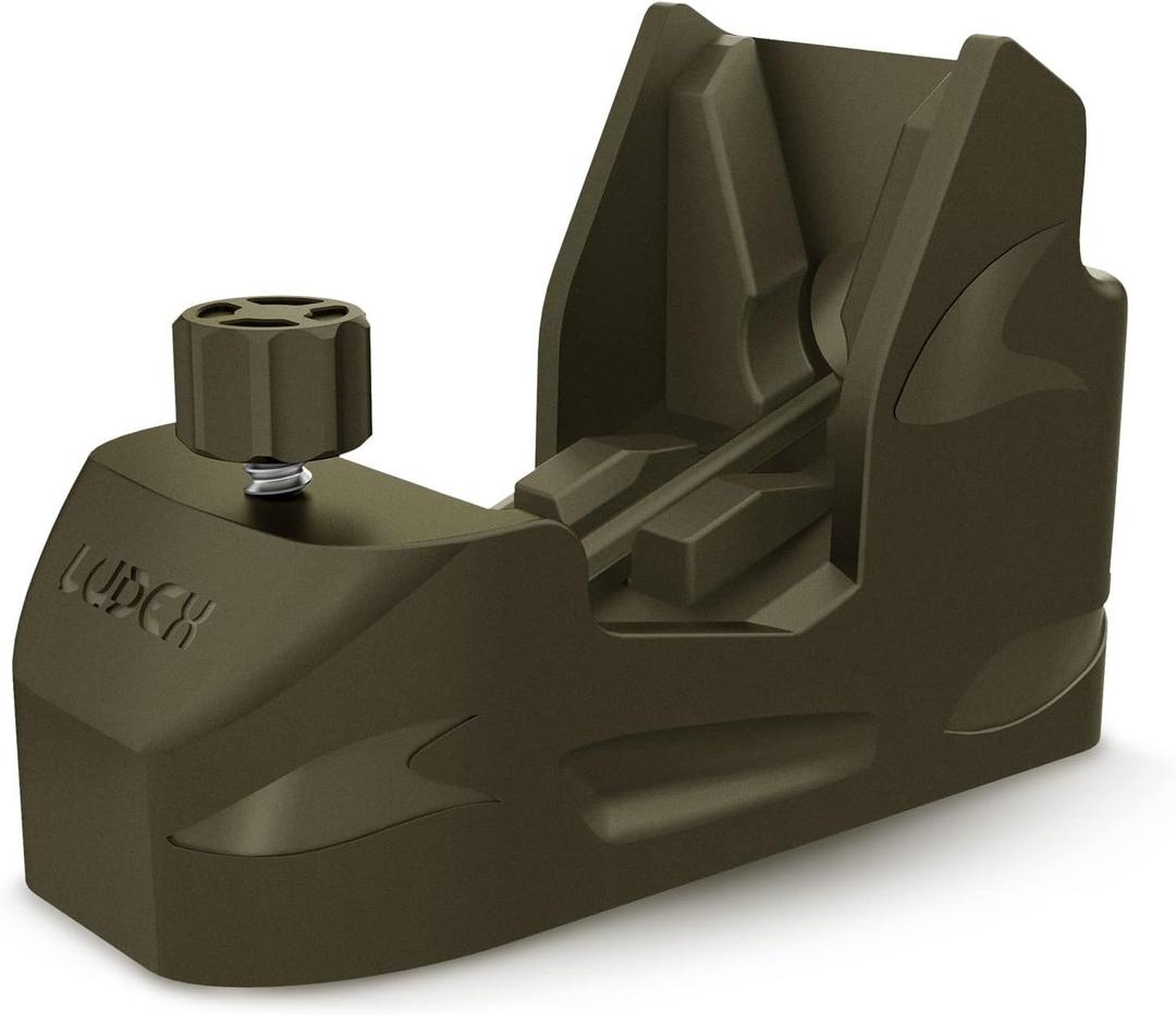 Ludex Universal Pistol Speed Loader, Mag Reloader for 9mm Luger 10mm .40S&W .45ACP .357Sig .380ACP 1911 Single and Double Stack Magazines (Tan)