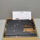 Furologee 5 Tier Bookshelf with Drawer, Tall Narrow Bookcase with Shelves, Wood and Metal Bookshelves Storage Organizer, Industrial Display Standing Shelf Unit for Bedroom, Living Room, Rustic Brown