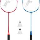 Franklin Sports Badminton Racket + Birdie Set - Replacement Badminton Equipment for Kids + Adults - 2 Player - 4 Player Badminton Racket Sets, One Size