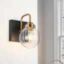 KSANA Sconces Wall Light, Black Wall Lights for Bedroom Modern Mid-Century Wall Light Fixtures for Living Room, Hallway, Bathroom