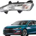 WFLNHB DRL Lamp Driver Side Front Fog Light Replacement for Chevy Malibu 2019-2022 Daytime Running Light Turn Signal Lamp 84575553 84575552