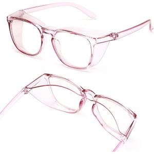JOO'RTI Anti-Fog Safety Goggles Anti-Blue Light Saftey Glasses Anti-Dust Protective Eyewear for Women and Men (Lilac)