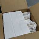 BAG BOX 100 Pack 5.9x3.1x8.25 Inch White Gift Bags with Handles,Bulk Kraft Paper Bags for Shopping, Retail, Merchandise, Wedding, Party Favors, Paper Grocery Sacks