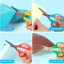 Toidgy 50 Pack Kids Scissors, 5 Inch Scissors Bulk for School, Blunt Tip Scissors for Kids Student Teacher,Kids Safety Scissor for Preschool Classroom Office Home,School Supplies Craft Cutting Paper