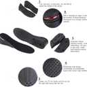 Height Increase Insoles Air Taller Cushion Shoes Insoles 4-Layer Heel Insert for Men