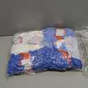 Threlaco 6 Pack Finger Loops Yarn Bulk Soft Chunky Yarn 600 G/ 6 Skeins for Mothers Day Beginners Knitting No Needles or Hooks(White, Light Blue, Dark Blue)