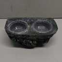 kathson Resin Reptile Bowl Bearded Dragon Food Dish Lizard Water Dish Reptiles Feeding Bowls with Feeder Tweezer for Leopard Gecko Tortoise Chameleon Water Frog Hermit Crab