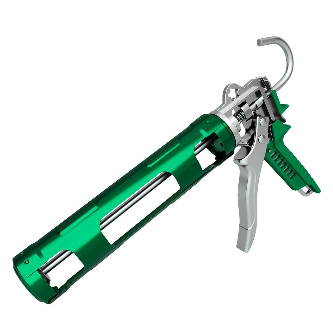 13 Silicone Sealant Caulking Gun, Hand Caulking Gun for Filling/Sealing, Caulk Gun No Drip, 10:1 Thrust Ratio(10 oz)