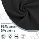 Sunm Boutique Cotton Thongs for Women, No Show Underwear for Women Pack, Sexy Low Rise Ladies Panties (Black, XXL)