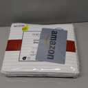 Mellanni Queen Sheets Set - 4 PC Iconic Collection Bedding - Hotel Luxury, Extra Soft, Cooling Bed Sheets - Wrinkle, Fade, Stain Resistant (Queen, Pinstripe Gray)