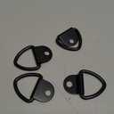 RED WOLF 10 Pack Bed Tie Down Anchors V Rings 1000 LBS Surface Mounting On Bed Desk Rail for Trailer Cargo Truck Hook Bolt Anchor Point Lashing V-Ring, Black Steel w/Black Powder Coated