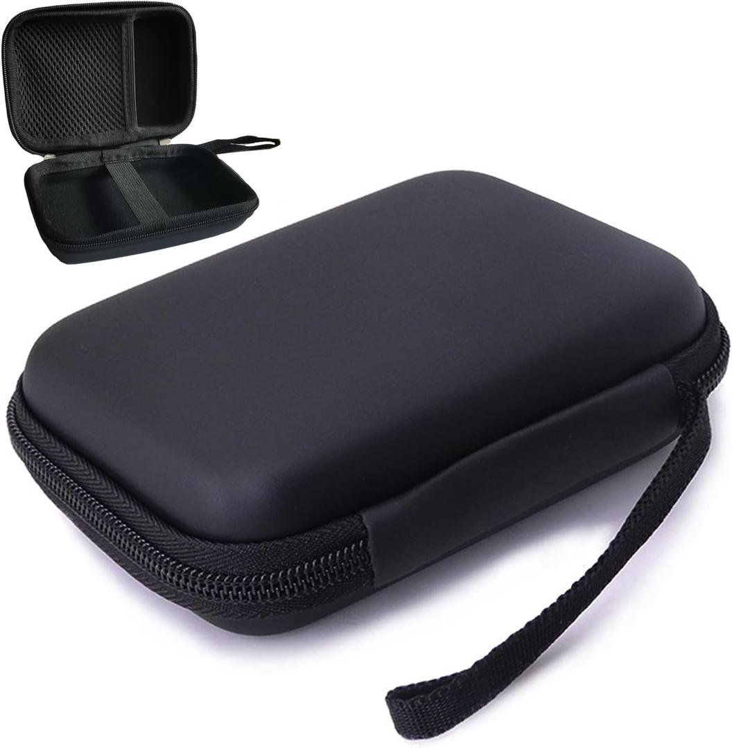 GPS Case Hard Carrying Case Protective Case Zipper Bag Compatible with Garmin Edge Explore 2 Garmin Edge 1050 1040 1030 Plus 840 830 820 540 530 Cables and Varia RTL515 Radar (Black)