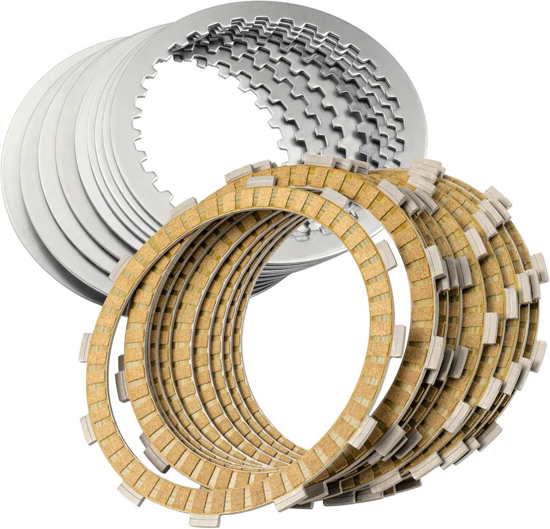 Twin Cam Extra Clutch Friction Steel Plates 19pcs Clutch Kit Compatible with Harley 1999-2017 Softail Dyna Touring Trike Models,1998-1999 Evolution 1340