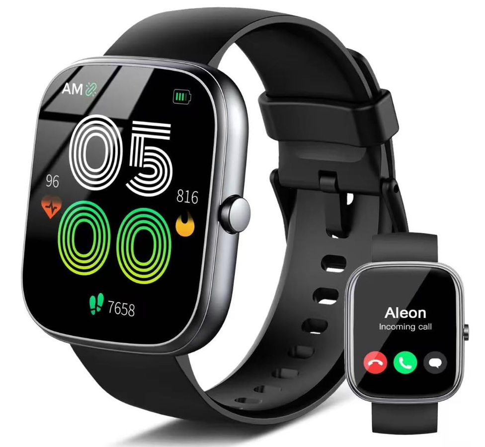 Dyurwa Smart Watch for Men Women, 1.91" HD Screen Smartwatch Fitness Tracker(Answer/Make Call), Heart Rate/Sleep Monitor, Watches for Men IP68 Waterproof,110+ Sport Mode Step Counter for Android iOS