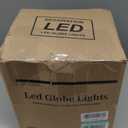 Christmas String Lights Outdoors,4 Pack 11.81" Sphere Lights,Ball Tree Garden Globe Lights for Home, Party, Christmas, Porch Patio,Wedding, Garden,Tree Decoration with Plug (Cool White)