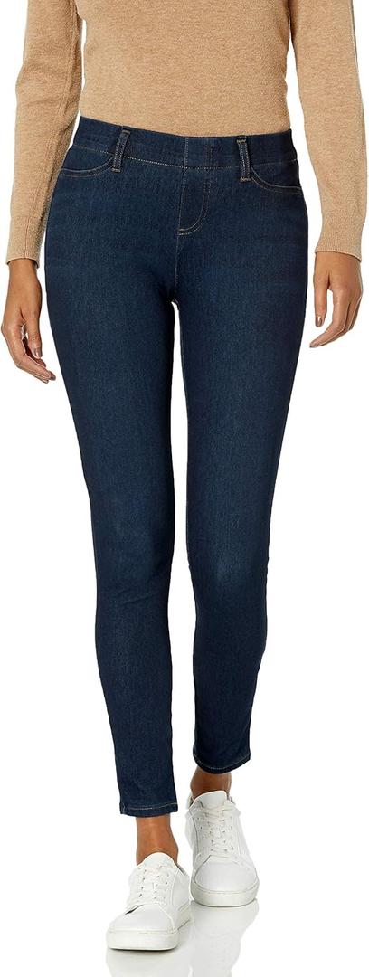 Amazon Essentials Women's Pull-On Mid Rise Stretchy Knit Jegging , L
