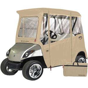 Greenline Eevelle USA Golf Cart Enclosure 2 Passenger Golf Car Cover Heavy Duty, 300D Waterproof DS (68" L x 40" W x 64" H) - Driving Enclosure - Bunker Sand Greenline Eevelle USA Golf Cart Enclosure 2 Passenger Golf Car Cover Heavy Duty, 300D Waterproof DS (68" L x 40" W x 64" H) - Driving Enclosure - Bunker Sand