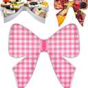 Mimorou 1 Pcs Pink Bow Party Decorations Disposable Bowtie Charcuterie Board for Baby Shower Baby Birthday Food Bow Tray Girl Coquette Serving Charcuterie Letter Fillable Plate for Wedding Supplies