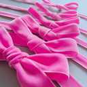 3 x Abbaoww 10 Yards Hot Pink Velvet Ribbon 5/8 Inch Wide Single Face Velvet Ribbon for Christmas Wreath Decoration Gift Wrapping DIY Project Bow Making