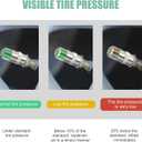 4 PCS Car Tire Pressure Monitor Valve Stem Caps, 2.4Bar 36PSI Tire Pressure Monitor Sensor Indicator, 3 Color Eye Alert Tire Pressure Monitor Valve Caps with Pressure Gauge