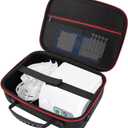 Nebulizer Bag for Smart Nebulizer,Portable Hard Case,Desktop Inhaler Nebulizer for Home Travel Use, Medicine Storage Bag for Inhaler Spacer, Masks, Asthma Accessories for Kids and Adults,Red