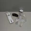 Solar LED Light Mounting Fence Bracket  Powder-Coated Aluminum, Weather-Resistant Outdoor Hanger, Panel Hook, and Sign Mount (2 Pack, White)