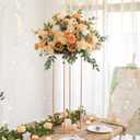 Cylinder Stands for party, 3PCS Elegant Gold Metal Plant Round Pedestal Stand, Display Stand Tables Cake Stand for Party Weddings Birthday Backdrop Decorations