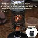 CAMPINGMOON T-HEATER GASWARE Gas Heater Propane Isobutane for Camping Outdoor Collaboration Limited Edition with EVA Case (BKNX-92+Z22)