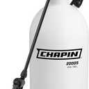 Chapin 20005 Pump Sprayer, 2Gallon, Lawn & Garden, Translucent Poly Tank, FunnelTop, SureSpray, Adjustable Cone Nozzle & 34" Hose for Fertilizer, Weed & Pest Application