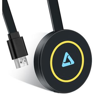 4K Wireless HDMI Display Dongle Adapter, Screen mirroring Adapter for tv for i-OS/Android/Windows/i-Phone/Tablet L-aptop to H-DTV Monitor Projector, Support Air-Play DLNA Miracast (Ink Black)