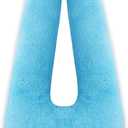 Swemos Travel Pillow, Car Pillow for Kids & Adults - Ergonomic Travel Pillows Sleeping Aid for Neck & Body Support, Car Travel Essentials Pillow on Road Trips-Gray (Blue)