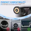 Upgraded Magnetic Charging Phone Holder Compatible with Ford F150 Coin Tray(2021-2025), Rectangular Coin Holder Adapter for Custom Phone Mount, Compatible with Any Smartphone (Charging model)