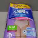 Always Discreet Adult Diapers for Women, Incontinence Underwear, Postpartum Essentials, Disposable Briefs, Max Absorbency, Bladder Leak Protection, Small/Medium, 32ct
