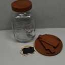 1 Gallon Drink Dispenser for Parties,Glass Beverage Dispenser with Stand,Water Dispenser with 18/8 Stainless Steel Spigot,Lemonade Stand Dispenser for Fridge,Juice,Punch,Cocktails,Ice Tea & Sun Tea