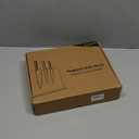 Magnetic Knife Block Without Knives—Black Stainless Steel Double-Sided Magnetic Knife Holder Stand with Strong Magnets, Knife Storage Organizer for Kitchen Counter top