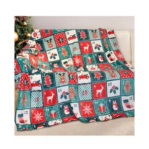 Gogreen Cozy Printed Throw Christmas Collection Blanket - 300 GSM Fleece Throw Size Blanket for Home Decoration, Ultra Soft (Throw - 50" x 60")