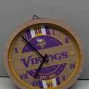 FOCO NFL Wooden Barrel Wall Clock (Team Color)