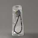 Beaded Phone Lanyard for Women Natural Stone Phone Wrist Strap Handmade Smartphone Wristlet Strap Beaded Wrist Chain (Blue)