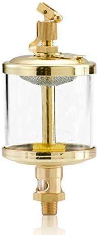 YUCHENGTECH 1/4" Sight Gravity Drip Feed Oiler Thread Needle Valve Type Oil Cup Drip Oiler (100ml)