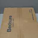 Bedsure Large Cat Beds for Indoor Cats - Extra Wide Cat Cube House for Small Pet with Fluffy Ball Hanging and Scratch Pad, Foldable Pet Cave Hideaway for Multiple Cats, 23.6x16.9x13 inches, Black