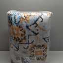 Smiry 6x9 Area Rugs for Living Room, Boho Chic Style Printed Rugs, Low Pile, Non-Shedding, Easy Care, Machine Washable Lightweight Floor Carpets Rugs for Bedroom, Dining Room, Home Office, Blue