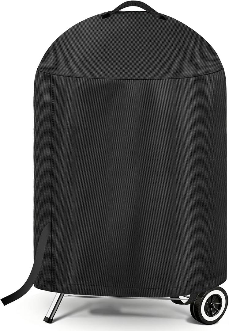 LBTING Grill Cover, 26-inch Heavy Duty 300D Oxford Waterproof Windproof UV Resistant BBQ Gas Grill Cover for Outdoor Barbecue Fit Most Brands Weber, Brinkmann, Char Broil, Holland