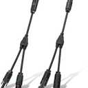 ECO-WORTHY Solar Connectors Y Branch Parallel PV Adapter Cable Wire Plug Tool Kit for Solar Panel(M/FF+F/MM)